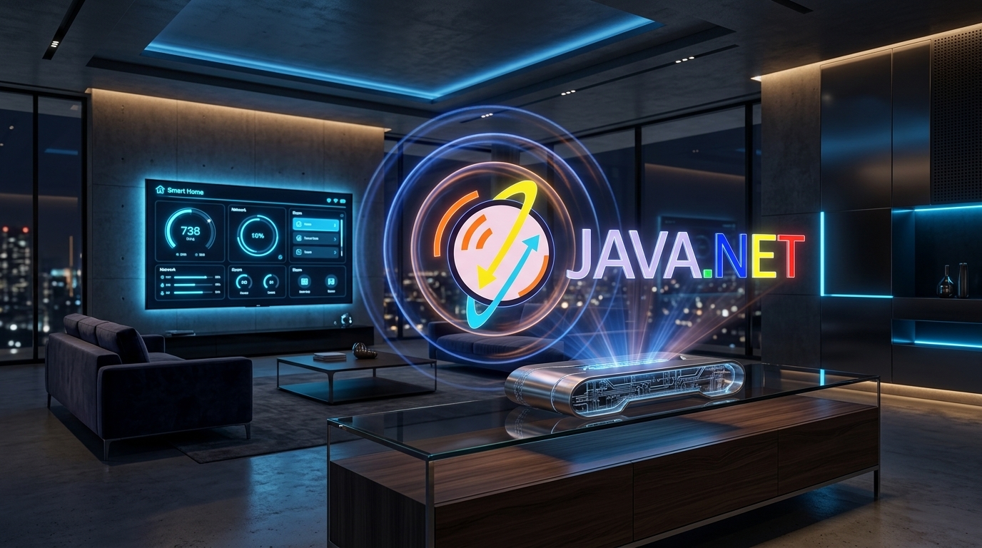 Keluarga Menikmati Internet Fiber Javanet