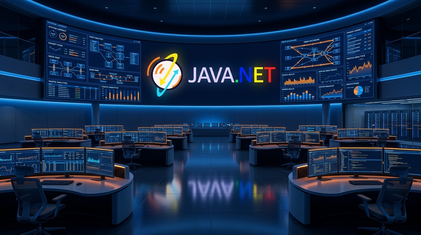 Pusat Monitoring Jaringan NOC Javanet